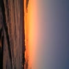 夕日と海と富士山との画像