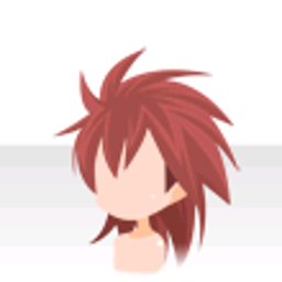 ワイルドスパイクヘアー　赤