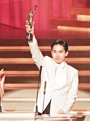 トニー・レオンが香港電影金像奨で5度目の主演男優賞受賞！！の記事より